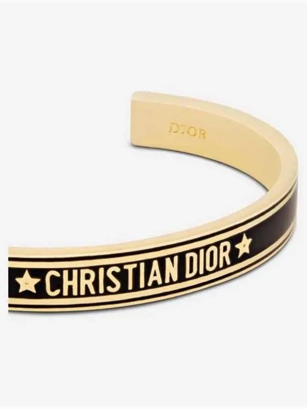 Cord Bangle Bracelet Gold Black - DIOR - BALAAN 2