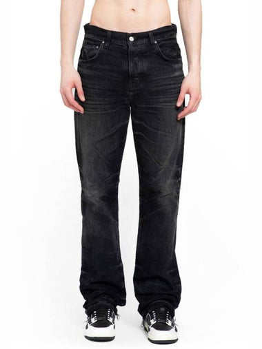 Denim Straight Pants PS24MDF022 051 BLACK - AMIRI - BALAAN 1