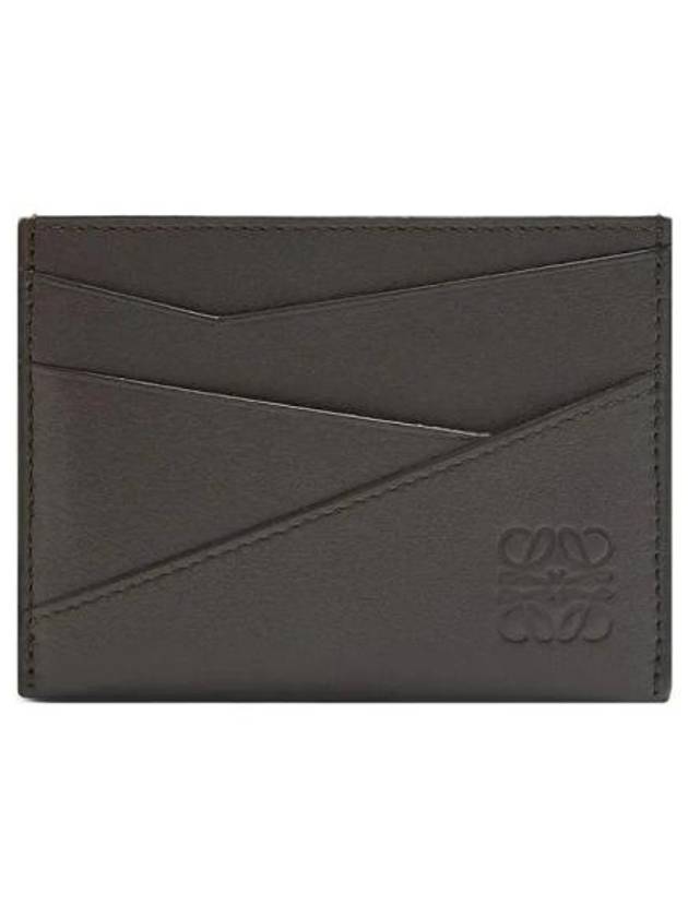 Puzzle Edge Plain Classic Calfskin Card Wallet Dark Grey - LOEWE - BALAAN 2