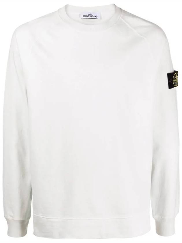 Wappen Patch Crewneck Sweatshirt White - STONE ISLAND - BALAAN 3