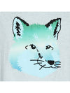 Vibrant Fox Head Easy Short Sleeve T-Shirt Blue Haze Melange - MAISON KITSUNE - BALAAN 4