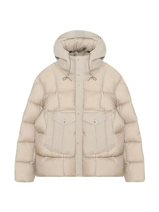 Tempest Combo Down Jacket Beige - TEN C - BALAAN 1