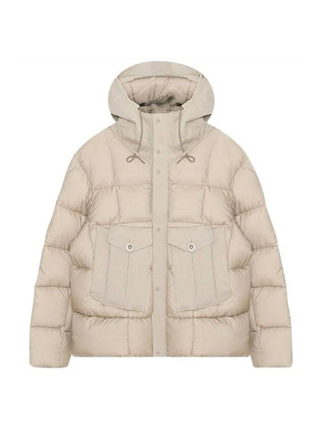 Tempest Combo Down Jacket Beige - TEN C - BALAAN 1