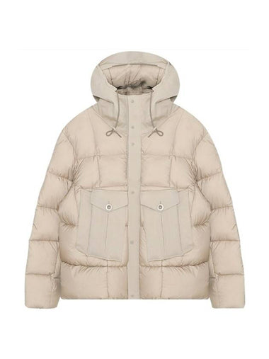 Tempest Combo Down Jacket Beige - TEN C - BALAAN 1