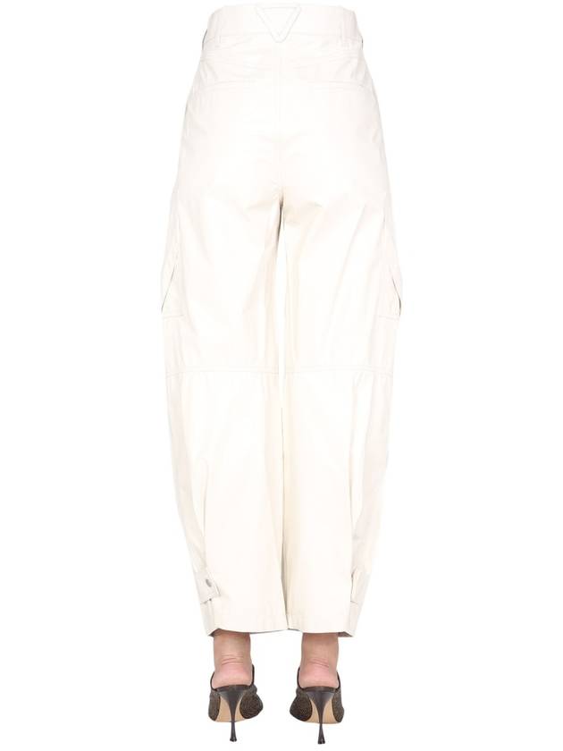 Calfskin Cargo Pants White - BOTTEGA VENETA - BALAAN 5