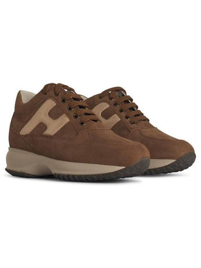 Hogan 'Interactive' Brown Suede Sneakers - HOGAN - BALAAN 2