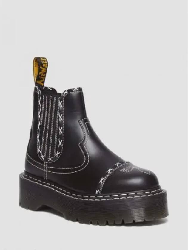 2976 Gothic Americana Leather Platform Chelsea Boots Black - DR. MARTENS - BALAAN 2