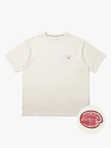 Diadora Montello Round T Shirt IVORY - DIADORA - BALAAN 1