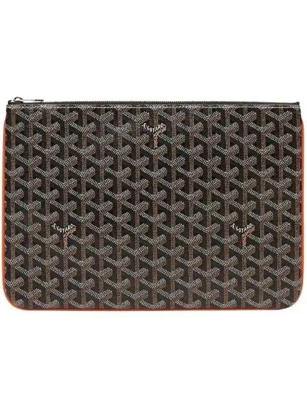 Senna MM Clutch Bag Black Tan - GOYARD - BALAAN 1