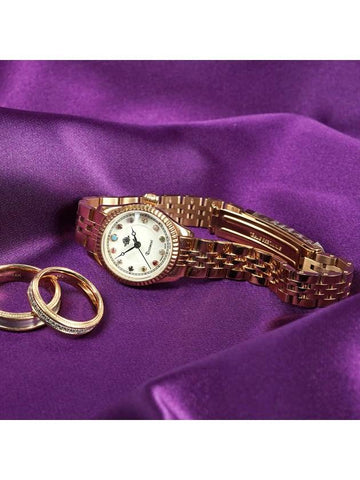 Watch birthstone rose gold antique touch luxury women s metal - ROSEMONT - BALAAN 1