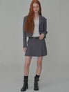 Classic Tailored Crop Jacket Gray - OPENING SUNSHINE - BALAAN 4