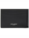 Tiny Cassandre East West Wallet in Matte Leather Black - SAINT LAURENT - BALAAN 6