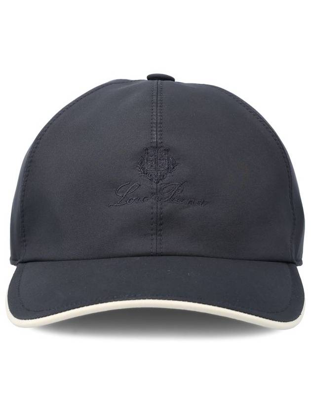 Embroidered Logo Ball Cap Navy - LORO PIANA - BALAAN 3