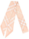 Check Skinny Silk Scarf Pink - BURBERRY - BALAAN 2