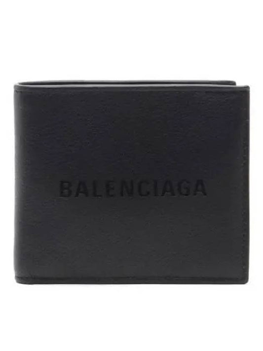 Logo Leather Half Wallet Black - BALENCIAGA - BALAAN 2