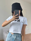 AU Australia NO4 rib slim crop t shirt ST123S3001 white WOMENS - STUSSY - BALAAN 9