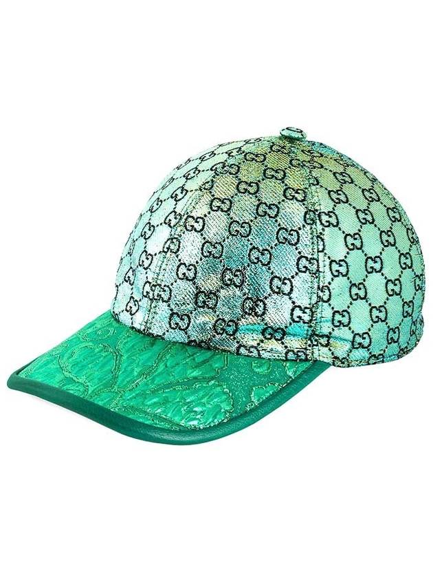 Lame Jacquard Ball Cap Green - GUCCI - BALAAN 2