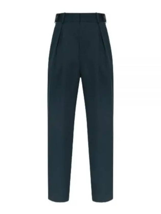 Wool Straight Pants Green - BOTTEGA VENETA - BALAAN 2