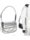 1DR Iconic Mirror Leather Shoulder Bag Silver - DIESEL - BALAAN 3
