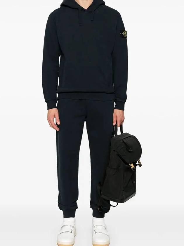 Signature Wappen Patch Cotton Exhaust Pants Navy - STONE ISLAND - BALAAN 4