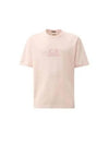 Tacting Piquet Logo Short Sleeve T-Shirt Pink - CP COMPANY - BALAAN 2