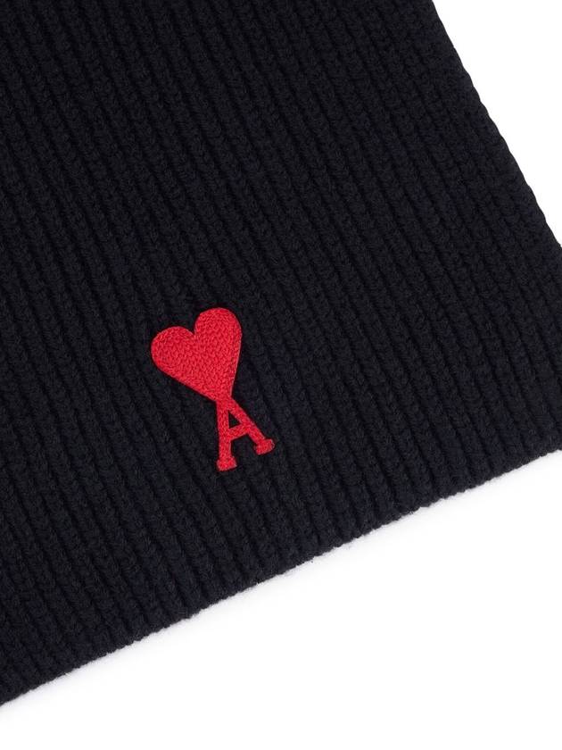 Wool Heart Logo Muffler - AMI - BALAAN.