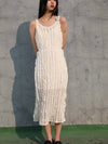 Ariana Natural Pleats Chiffon Long Dress Ivory - SORRY TOO MUCH LOVE - BALAAN 2