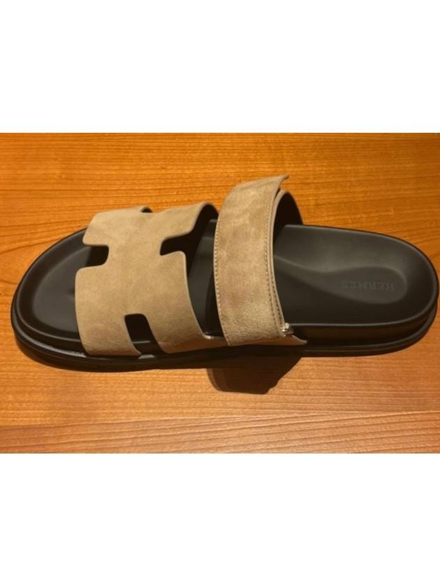 Chypre Men s Sandals Beige Slippers H222856ZH - HERMES - BALAAN 4