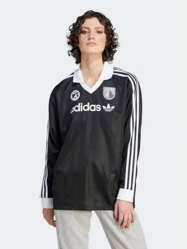 Football long sleeve tee BLACK - ADIDAS - BALAAN 1