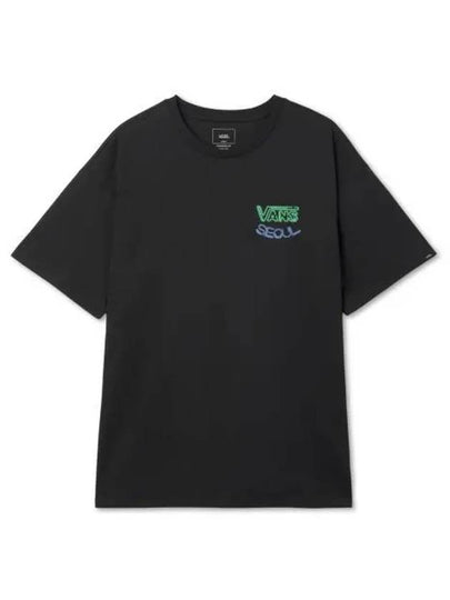 Seoul Night Short Sleeve T-Shirt Black - VANS - BALAAN 2