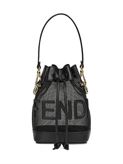 Mon Tresor Mesh Small Bucket Bag Black - FENDI - BALAAN 2