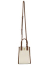 Frances Canvas Leather Mini Tote Bag Ecru Tan - BURBERRY - BALAAN 8