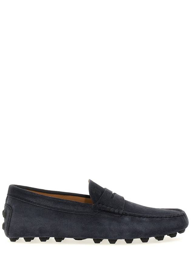 Gommino Bubble Suede Driving Shoes Blue - TOD'S - BALAAN 2