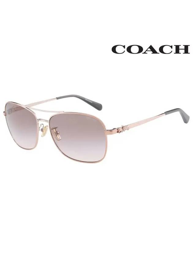 Sunglasses HC7080 9331 3B Square Metal Women s - COACH - BALAAN 2