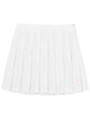 C23MSK012W Ice Mesh Pleated Skirt White - CHUCUCHU - BALAAN 2