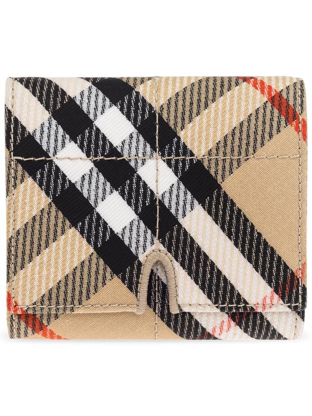 Snip Check Tri-Fold Half Wallet Sand - BURBERRY - BALAAN 2