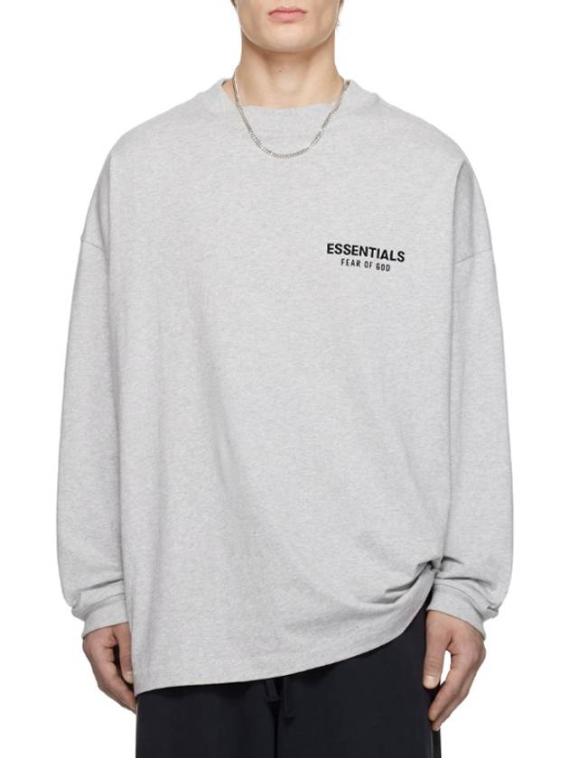 Jersey Long Sleeve T-Shirt Light Heather Grey - FEAR OF GOD ESSENTIALS - BALAAN 4