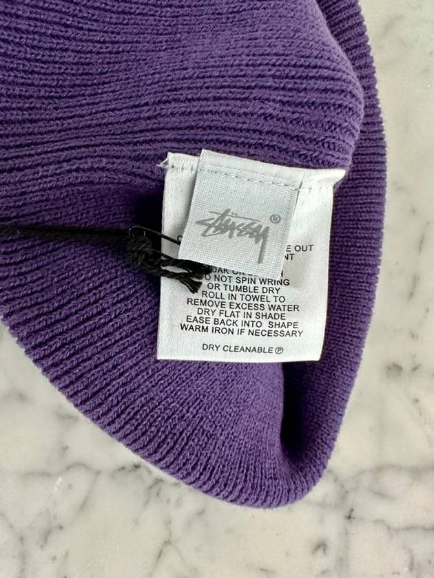 Italian Cuff Beanie Grape - STUSSY - BALAAN 6