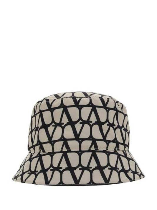 Toile Iconographe Bucket Hat Beige - VALENTINO - BALAAN 1