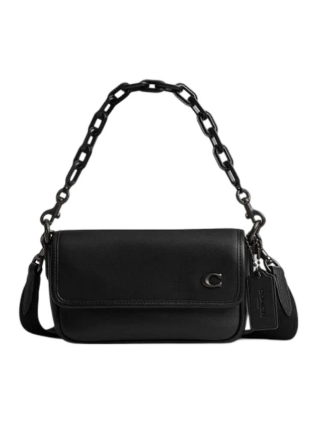 Charter Flap 18 Cross Bag Black - COACH - BALAAN 1