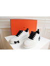 Bouncing Low Top Sneakers Blanc Noir - HERMES - BALAAN 3