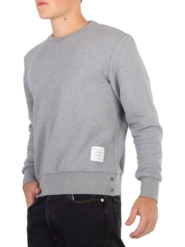 Center Back Stripe Crewneck Sweatshirt Light Grey - THOM BROWNE - BALAAN 3