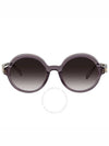 Gray Round Ladies Sunglasses - SALVATORE FERRAGAMO - BALAAN 1