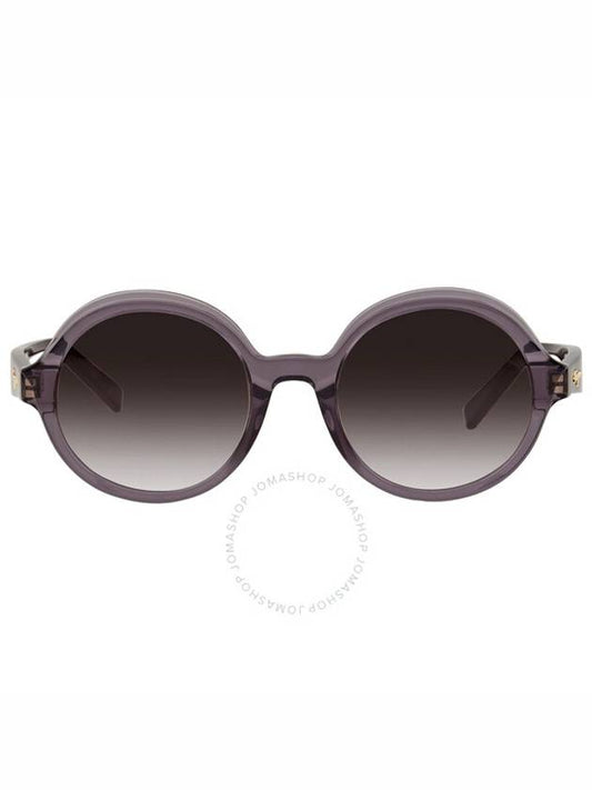 Gray Round Ladies Sunglasses - SALVATORE FERRAGAMO - BALAAN 1