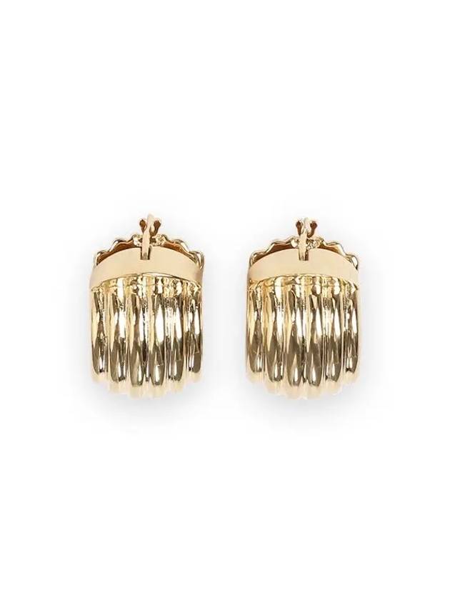 Gancini Brass Earrings Gold - SALVATORE FERRAGAMO - BALAAN 3