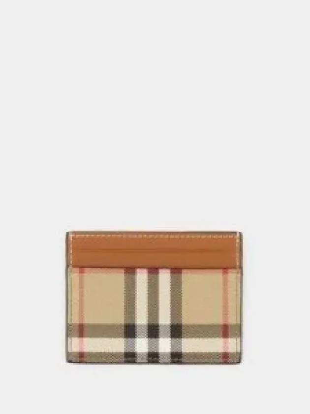 Check Card Wallet Beige - BURBERRY - BALAAN 2