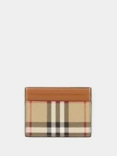 Check Card Wallet Beige - BURBERRY - BALAAN 2