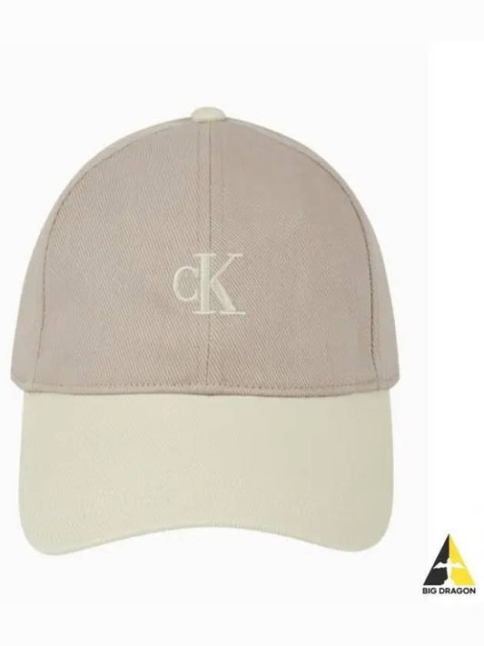 JEANS Unisex CKJ Small Monogram Logo Ball Cap 4K5033G PCF - CALVIN KLEIN - BALAAN 1