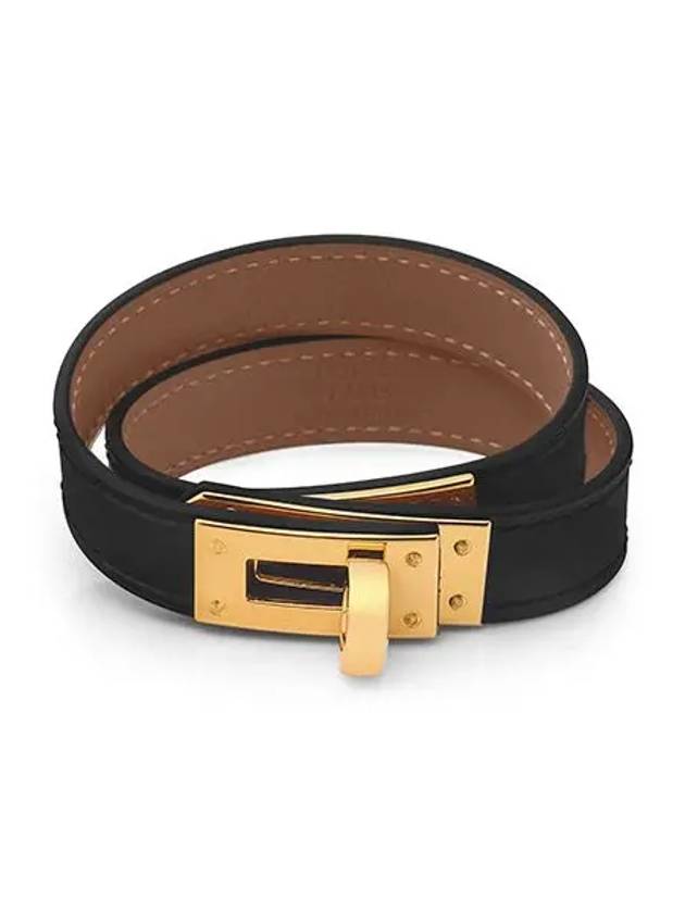 Kelly Double Tour Bracelet Black - HERMES - BALAAN 3