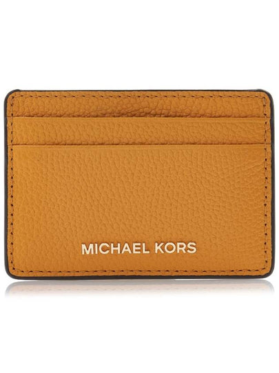 Pebble Leather Card Wallet Ocher - MICHAEL KORS - BALAAN 2